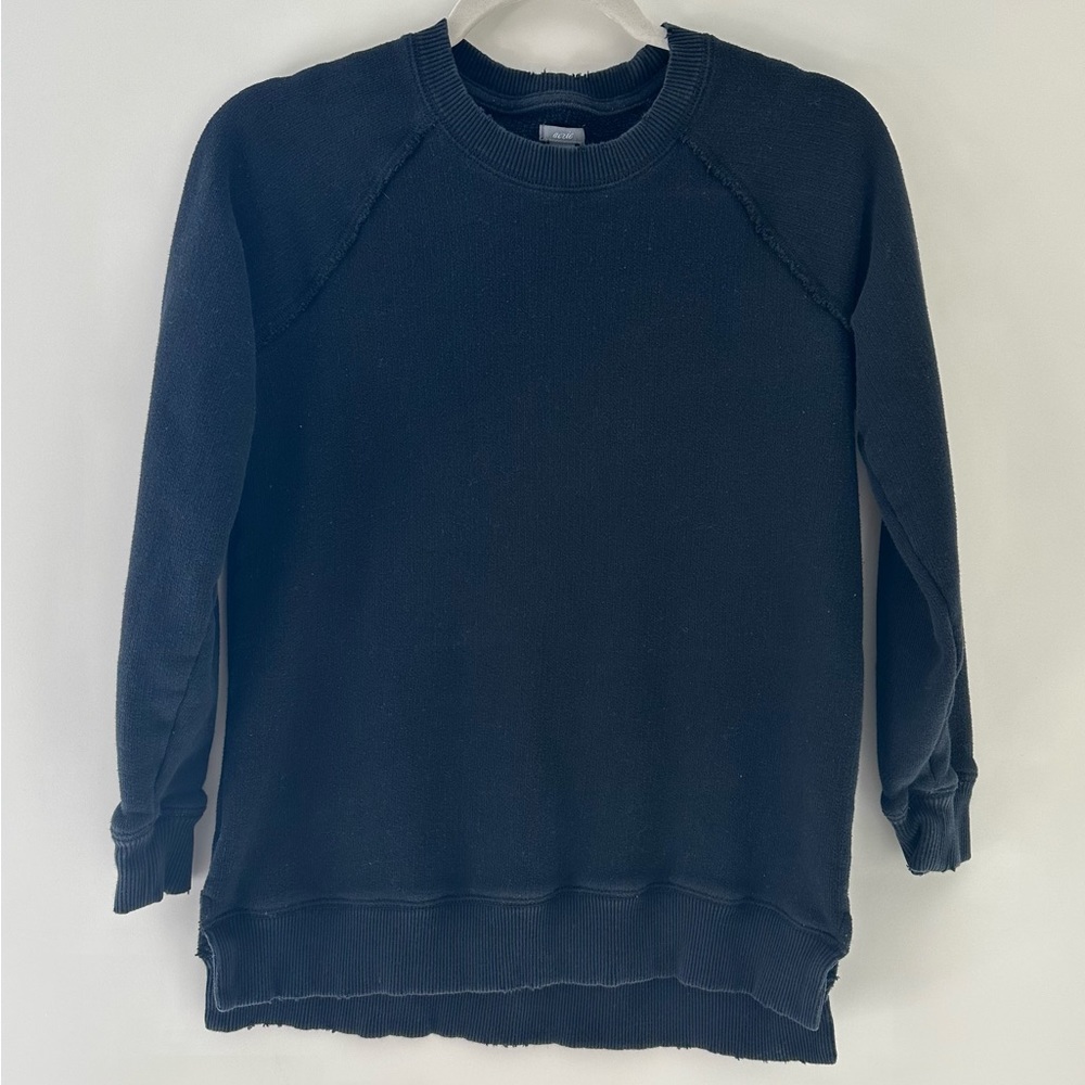 Aerie Black Crewneck Sweatshirt Size XS